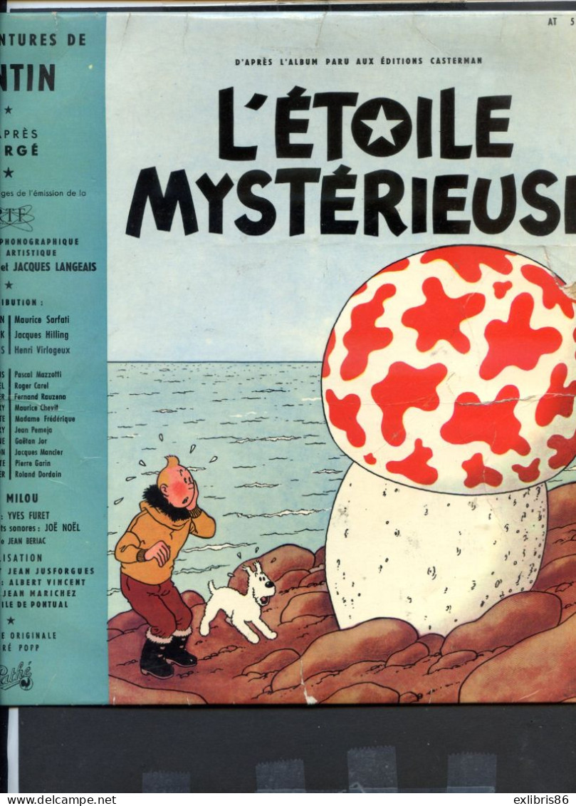 33 TOURS TINTIN  L ETOILE MYSTERIEUSE  ETAT TRES MEDIOCRE - Hergé