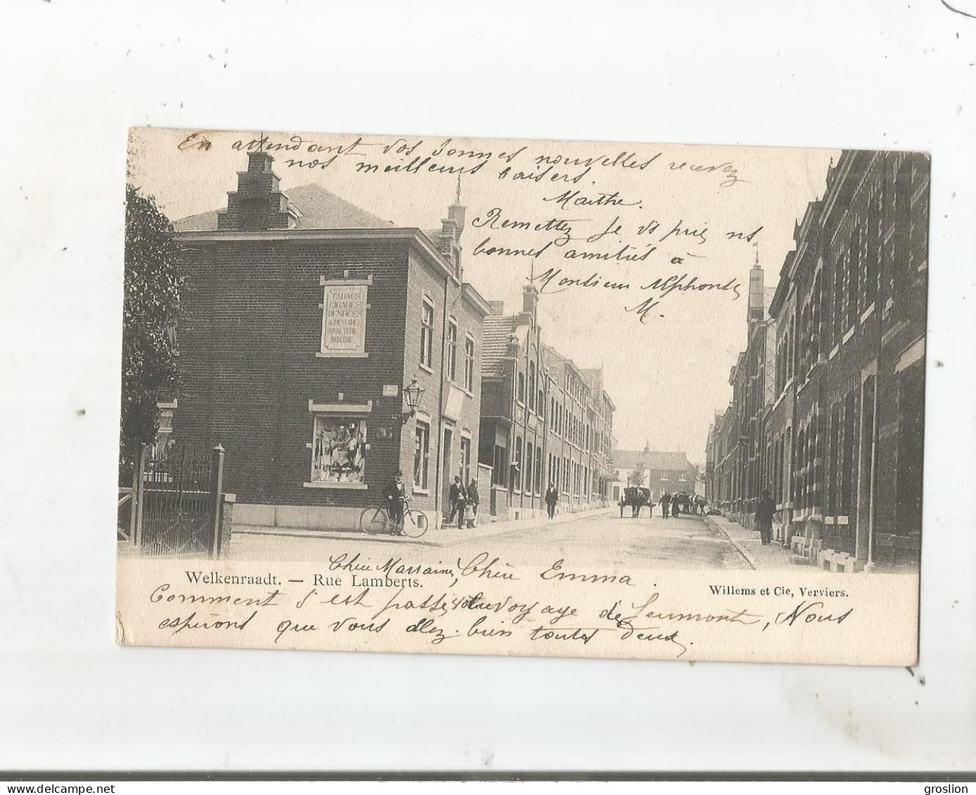 WELKENRAADT (WELKENRAEDT)  RUE LAMBERTS  1906 - Welkenraedt