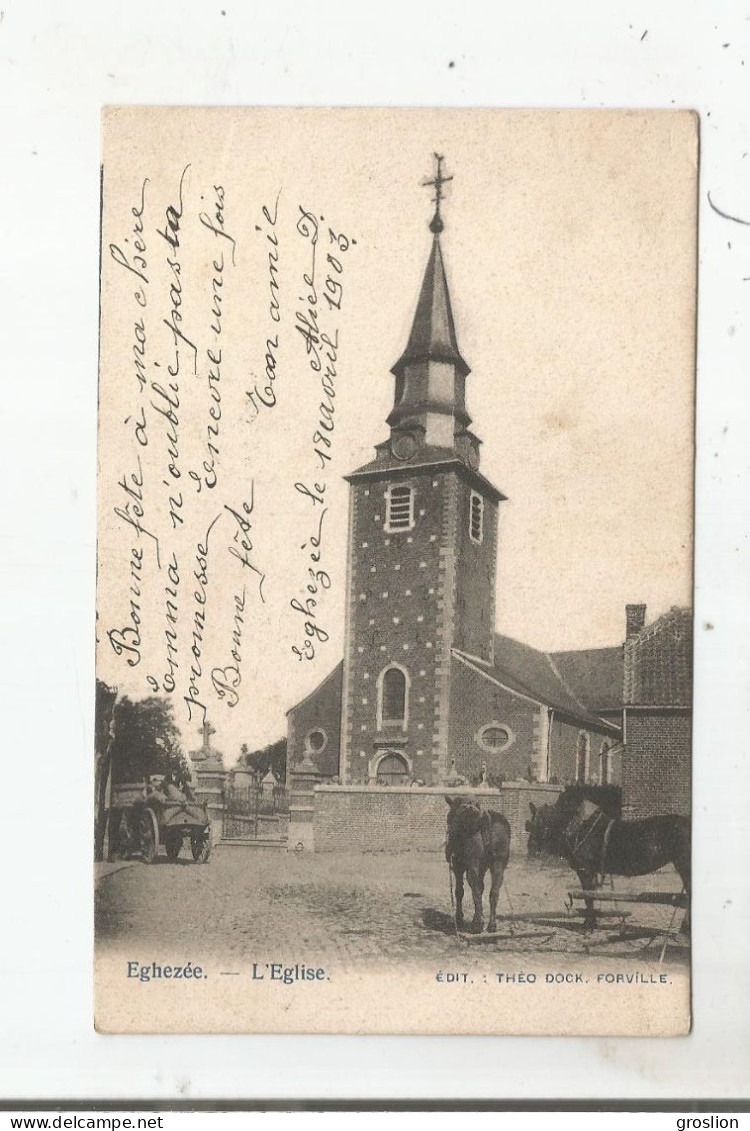 EGHEZEE L'EGLISE 1903 - Eghezée