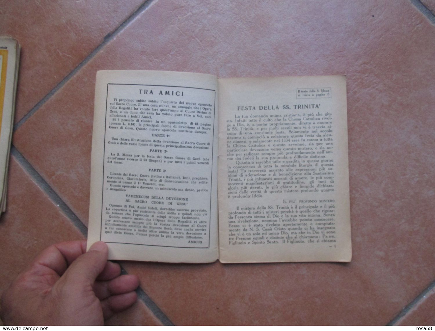 RELIGIONE 11 Giugno 1933 La Santa Messa Per  Popolo Italiano Pubblicaz.settimanale Festa SS.TRINItà - Religión