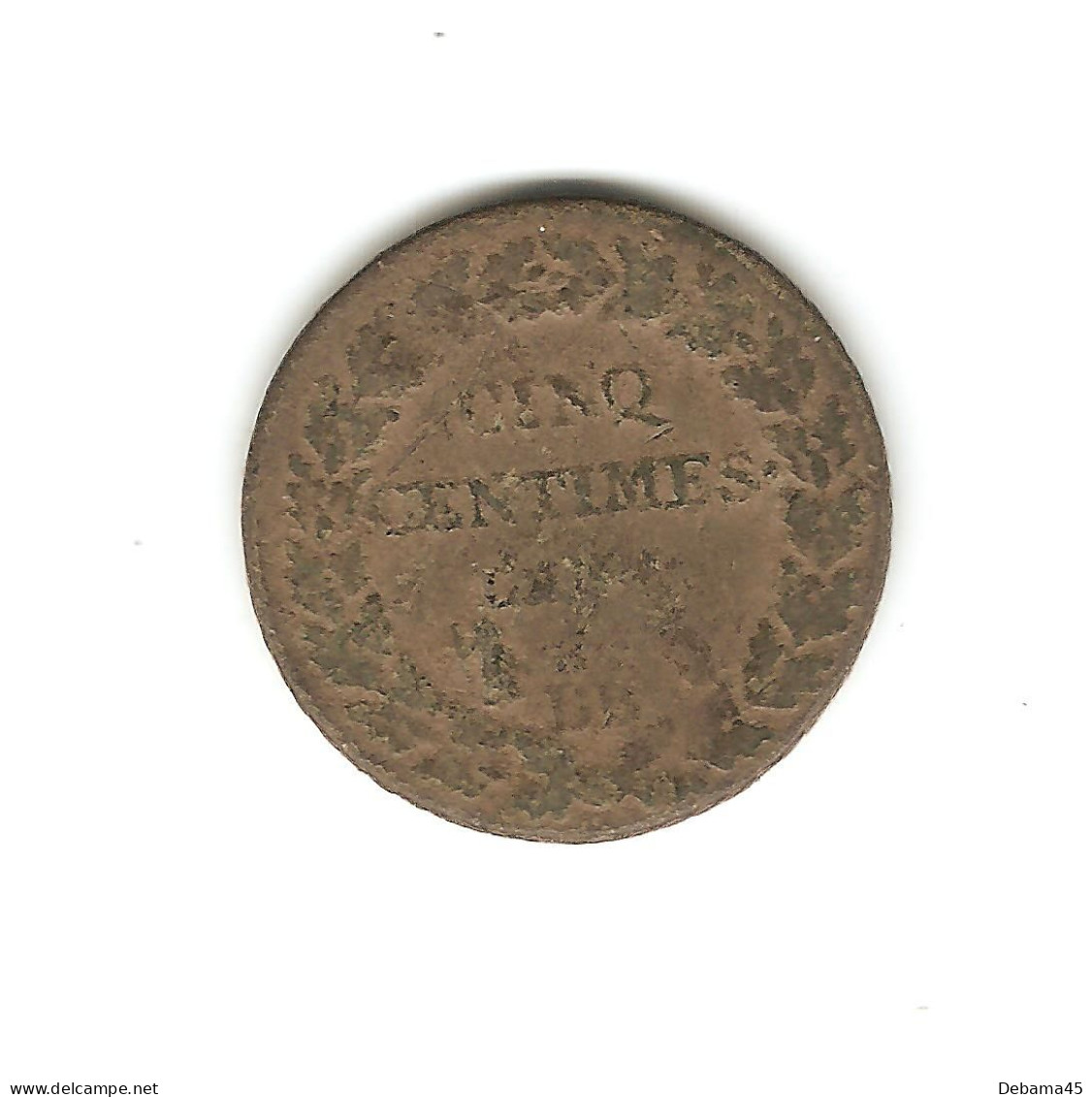 290/ France : 5 Centimes DUPRE : An ? : Atelier BB - 1792-1804 1ère République (An I – An XII)