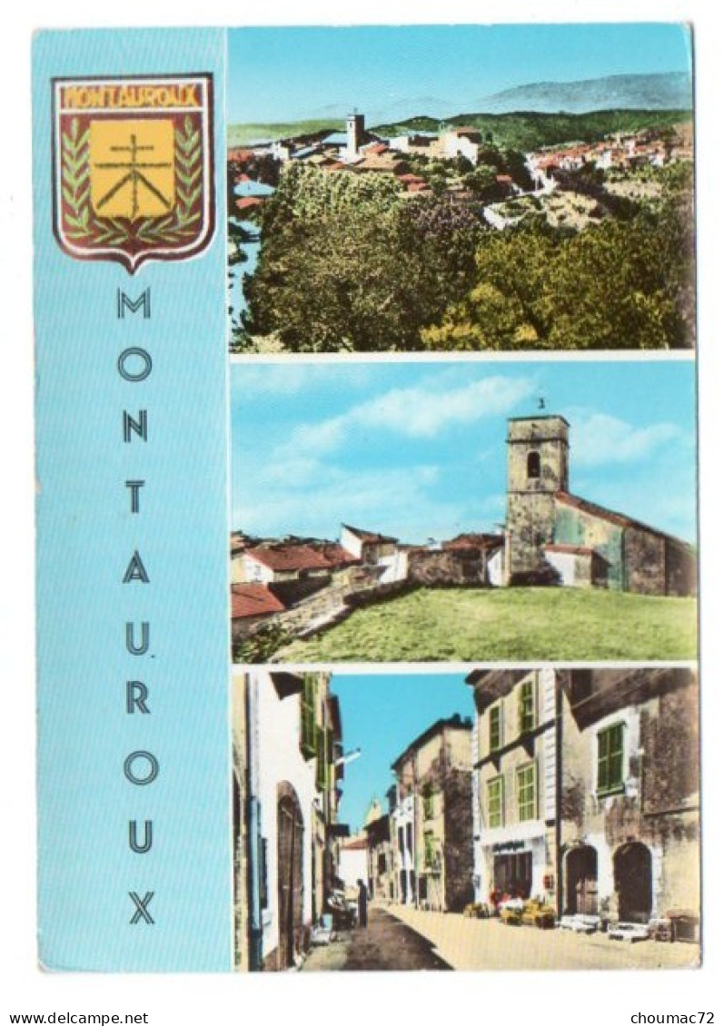 GF (83) 613, Montauroux, MAR DO 429, Multi-vues, Blason Armes Armoiries, état - Montauroux