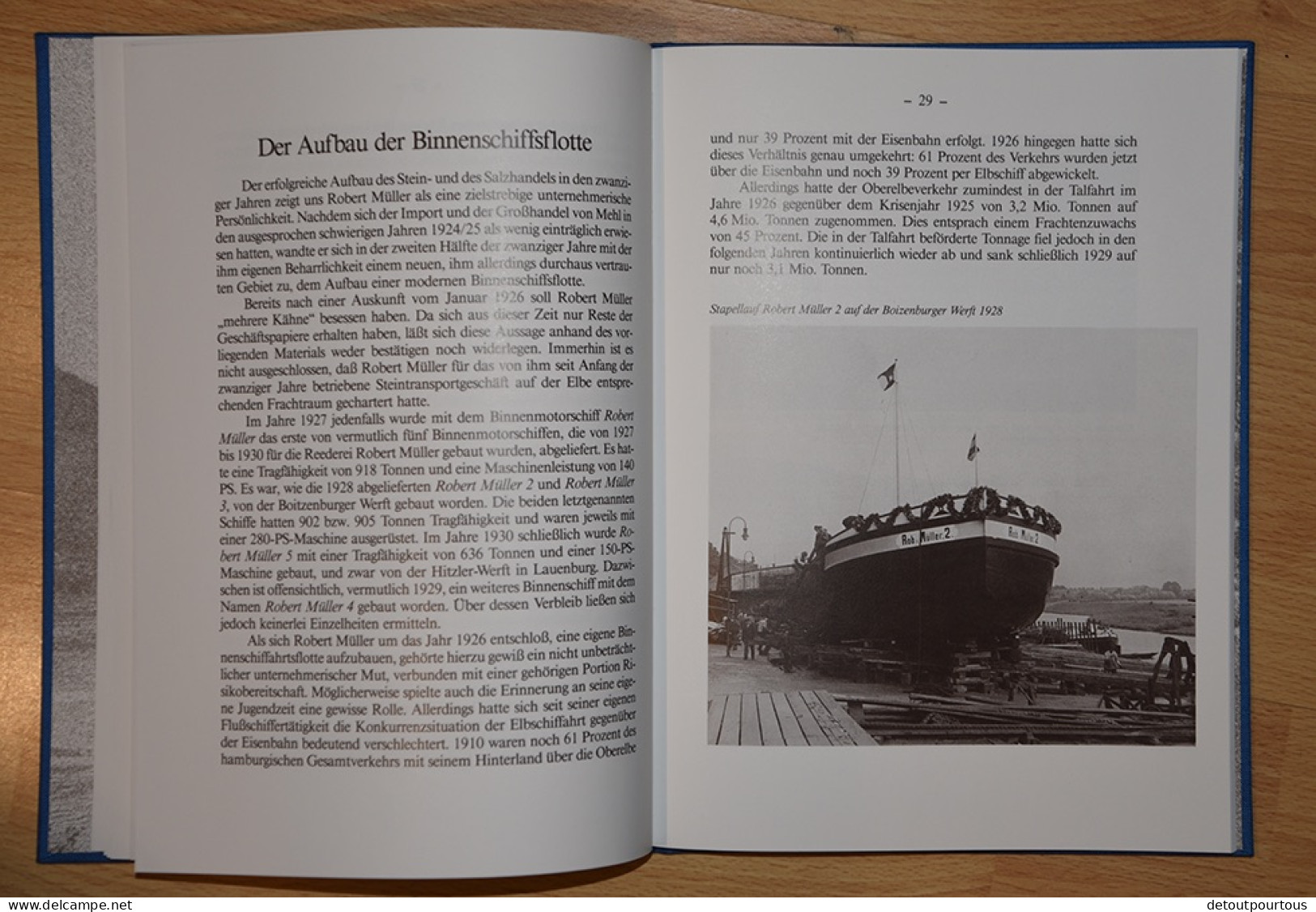 75 JAHRE ROBERT MULLER HAMBURG 1911 1986 Schiffahrt Schiff Gechichte Boat Company History - Transporte