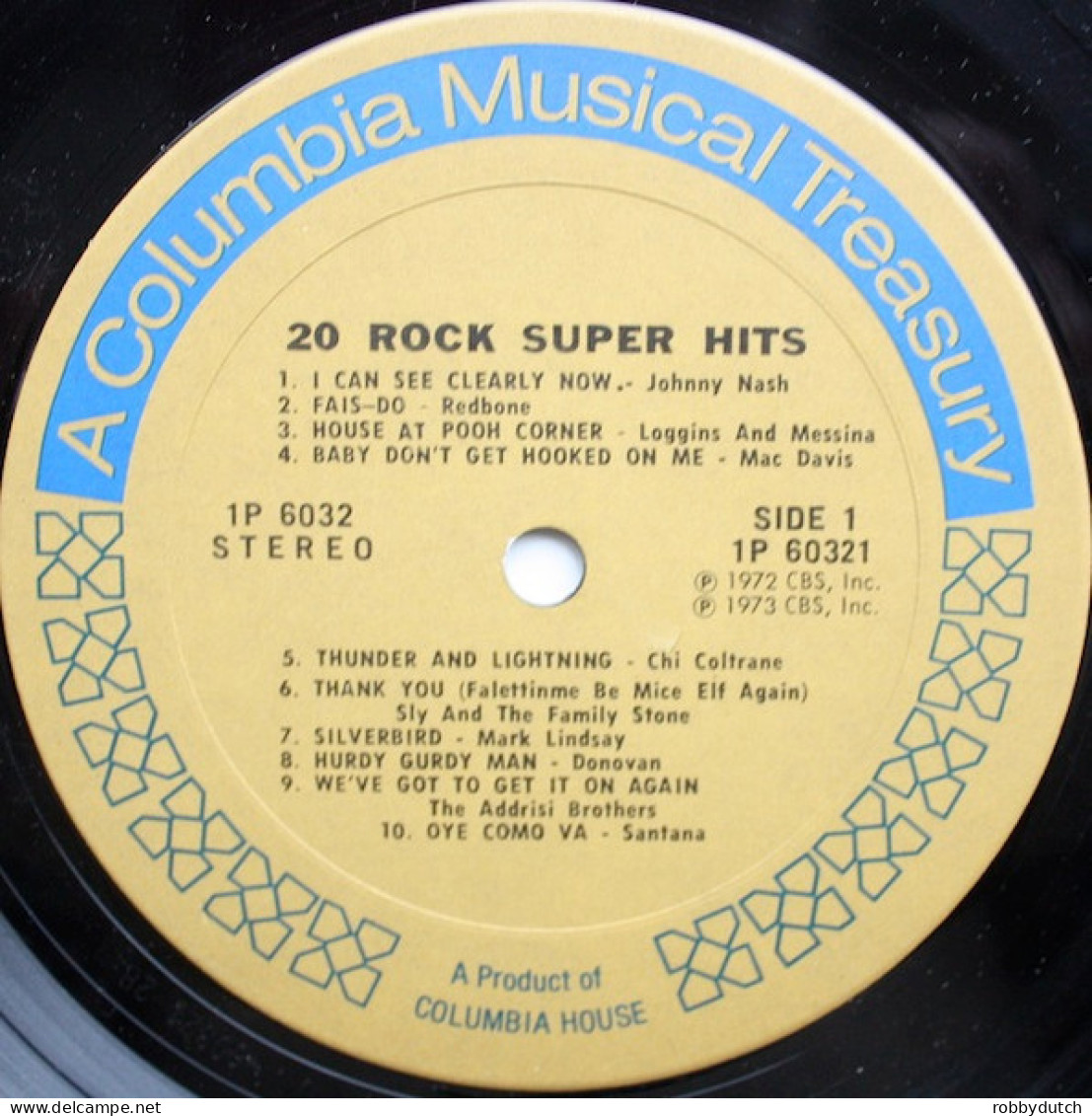 * LP *  20 ROCK SUPER HITS - SANTANA / DONOVAN / REDBONE / JANIS JOPLIN / JOHNNY CASH A.o. - Compilaciones