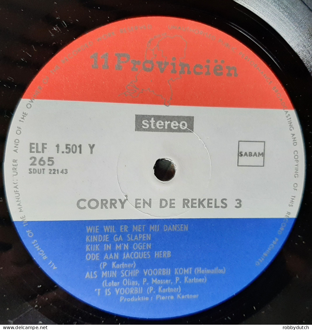 * LP *  CORRY EN DE REKELS 3 (België 1971 EX-)