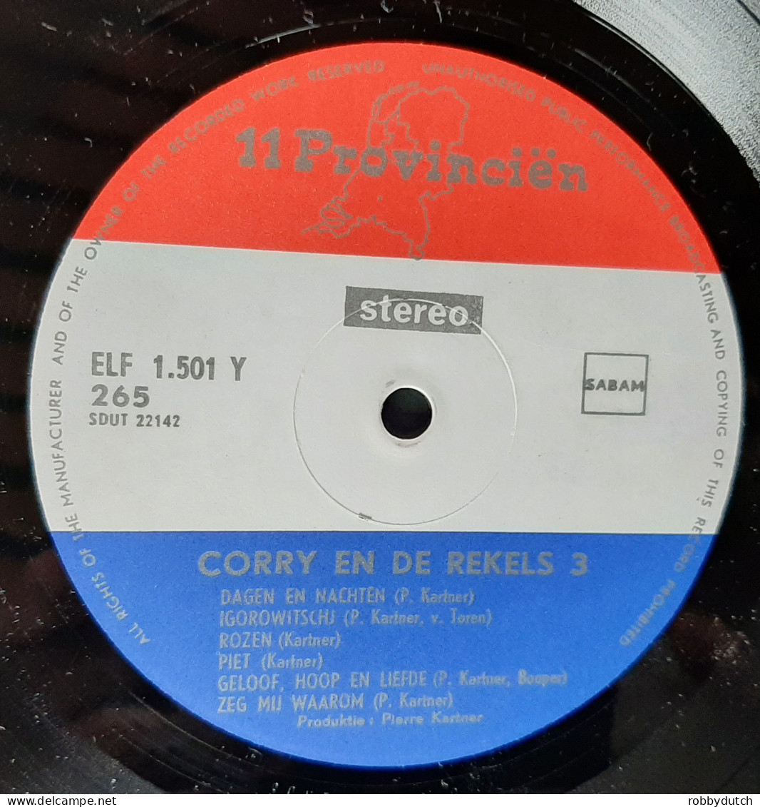 * LP *  CORRY EN DE REKELS 3 (België 1971 EX-)