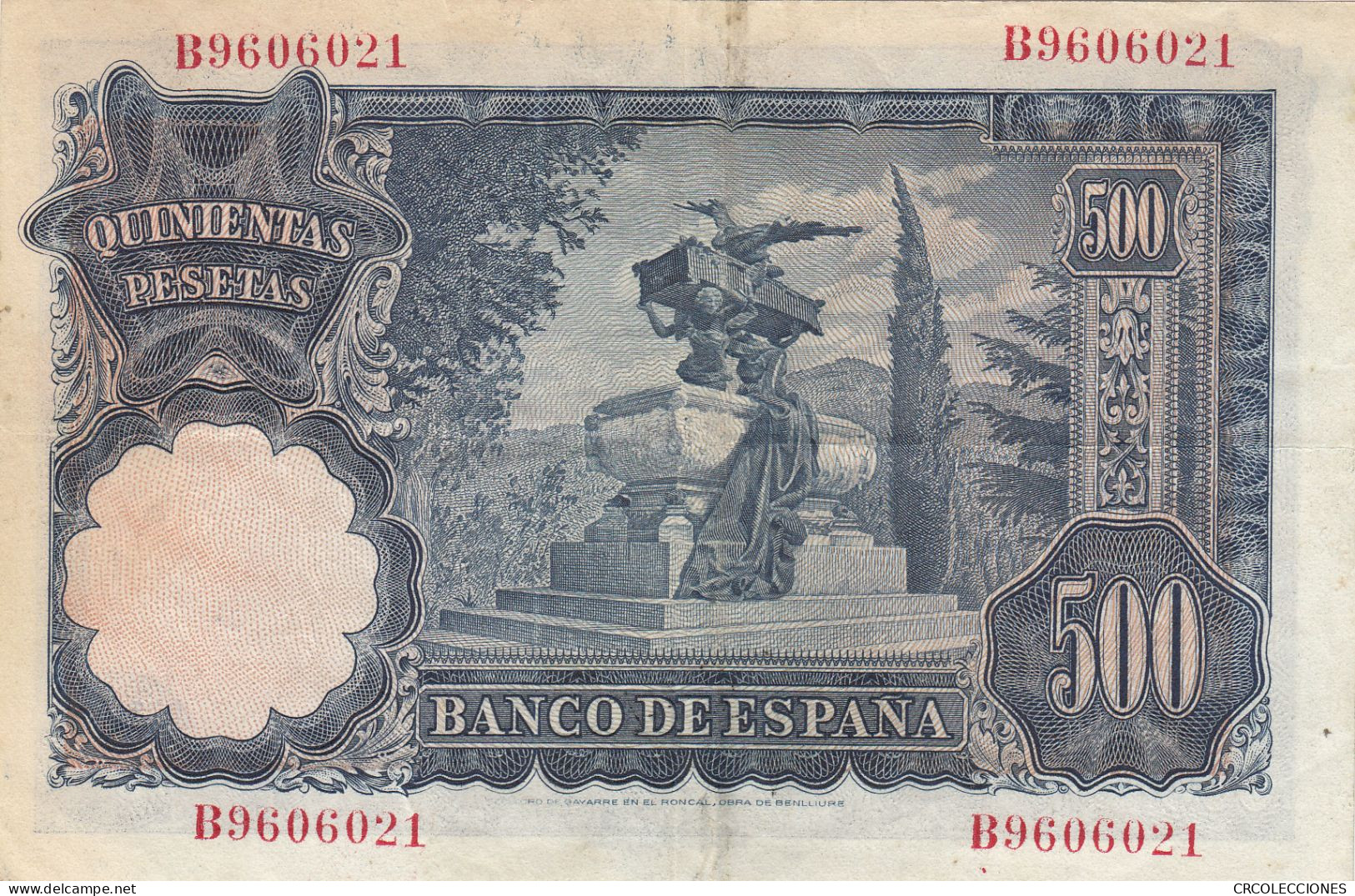 CRBS0815 BILLETE ESPAÑA 500 PESETAS 1954 MBC+ - 500 Peseten