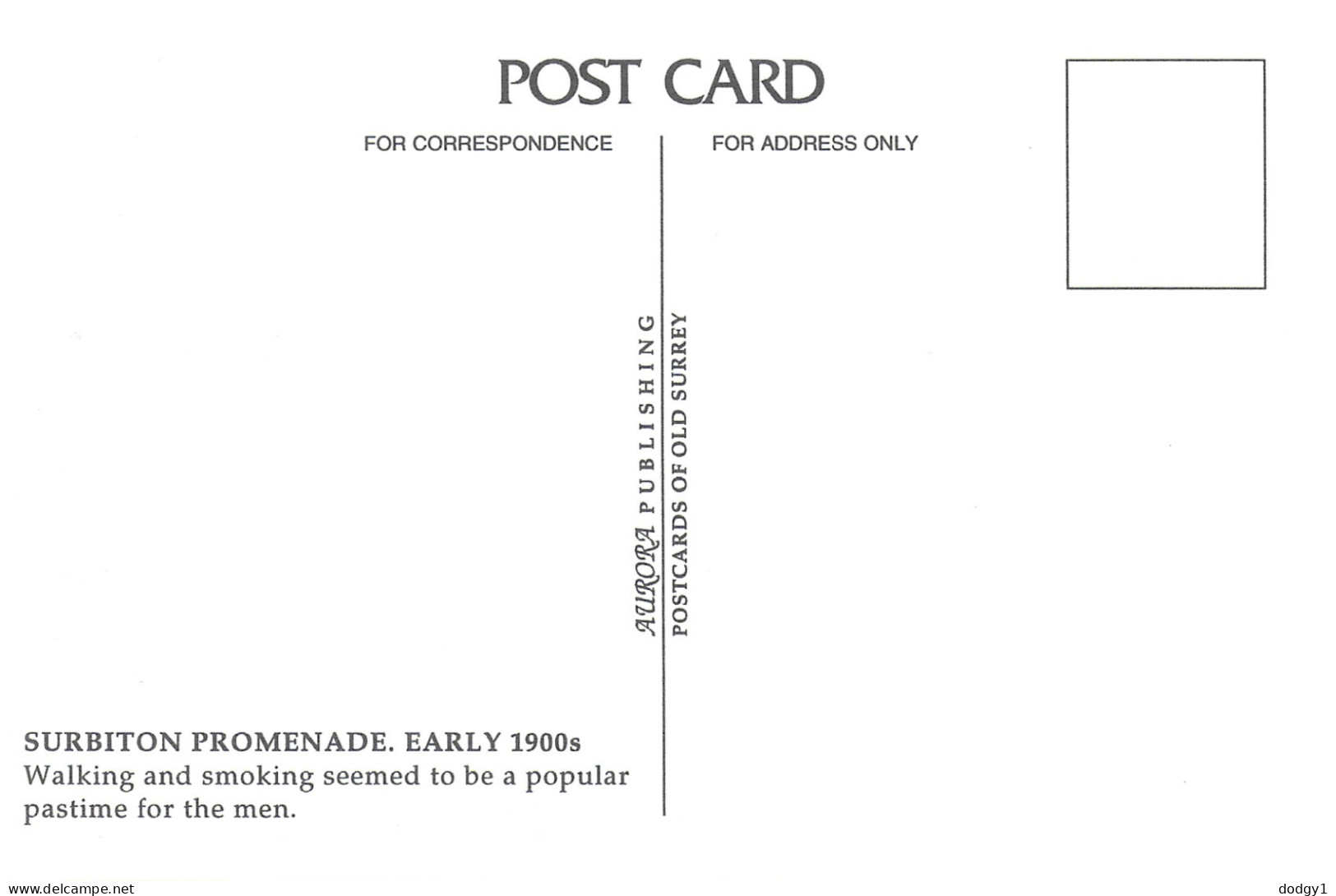 REPRODUCTION CARD. SURBITON PROMENADE, EARLY 1900's, SURREY, ENGLAND. UNUSED POSTCARD   Qw3 - Surrey