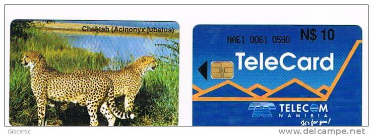 NAMIBIA - NAMIBIA TELECOM - CHEETAH (ACINONYX JUBATUS) - USATA (USED)  -  RIF. 2479 - Namibie