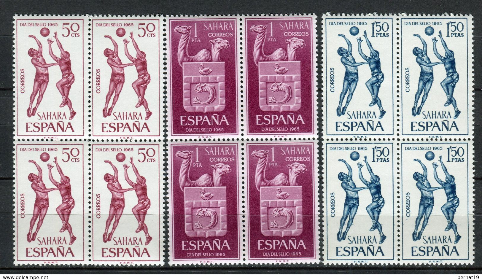 Sahara 1965. Edifil 246-48 X 4 ** MNH. - Sahara Español