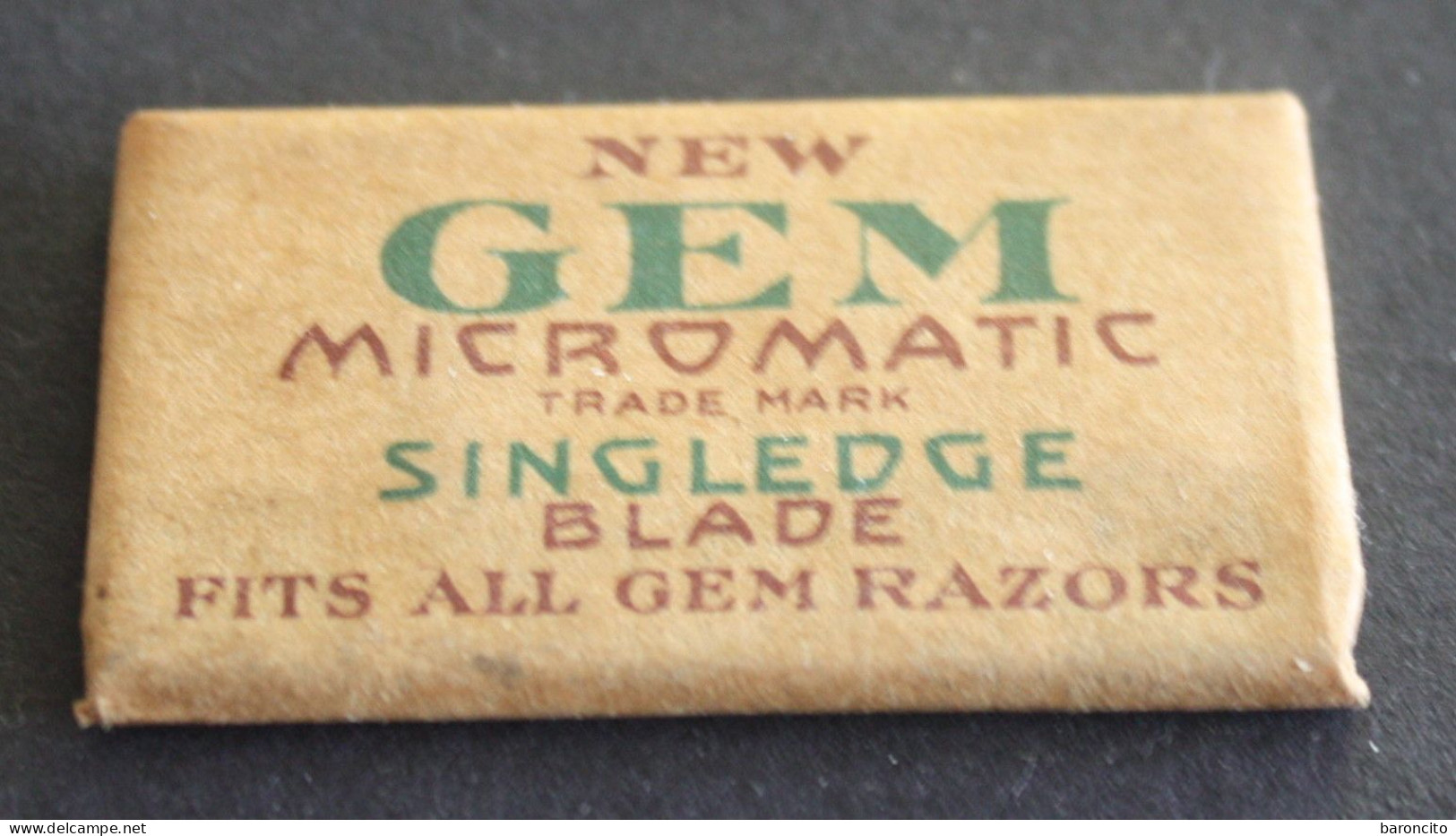 LAMETTA BARBA BLADE SHAVE NEW GEM MICROMATIC SINGLEDGE, BROOKLIN N.Y. - Lames De Rasoir