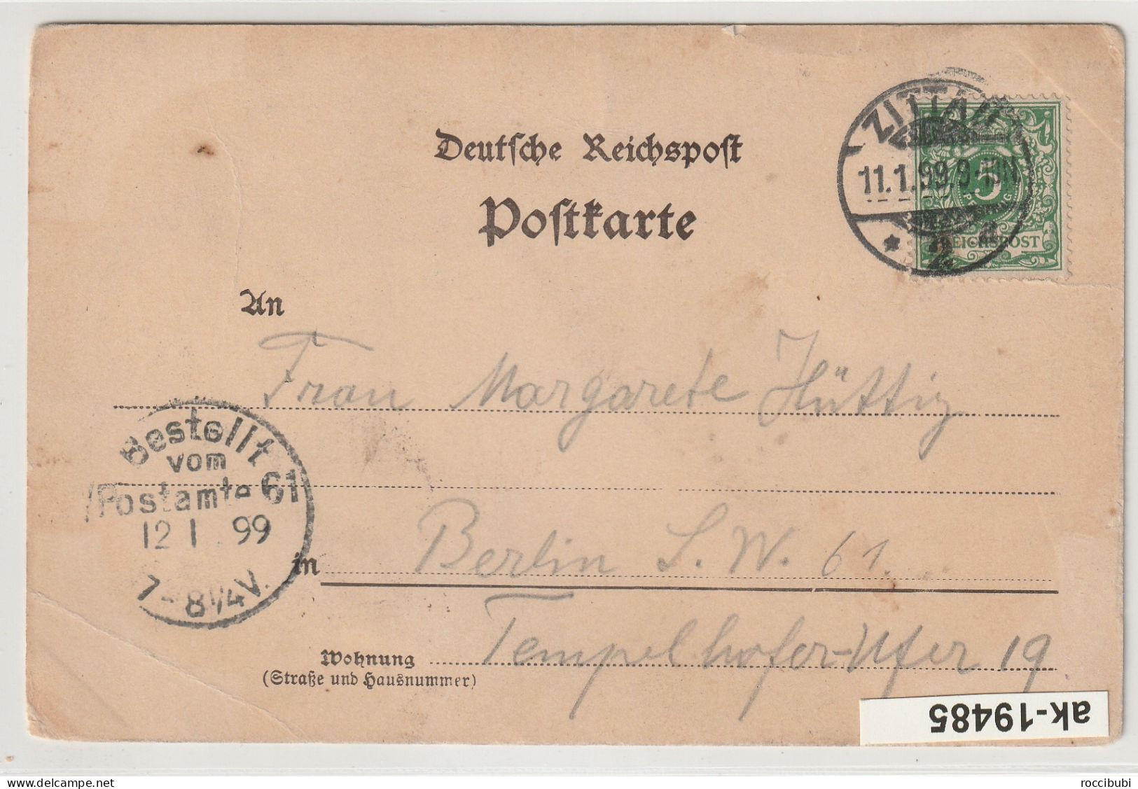 Zittau 1899, Markt Mit Amtsgericht - Zittau