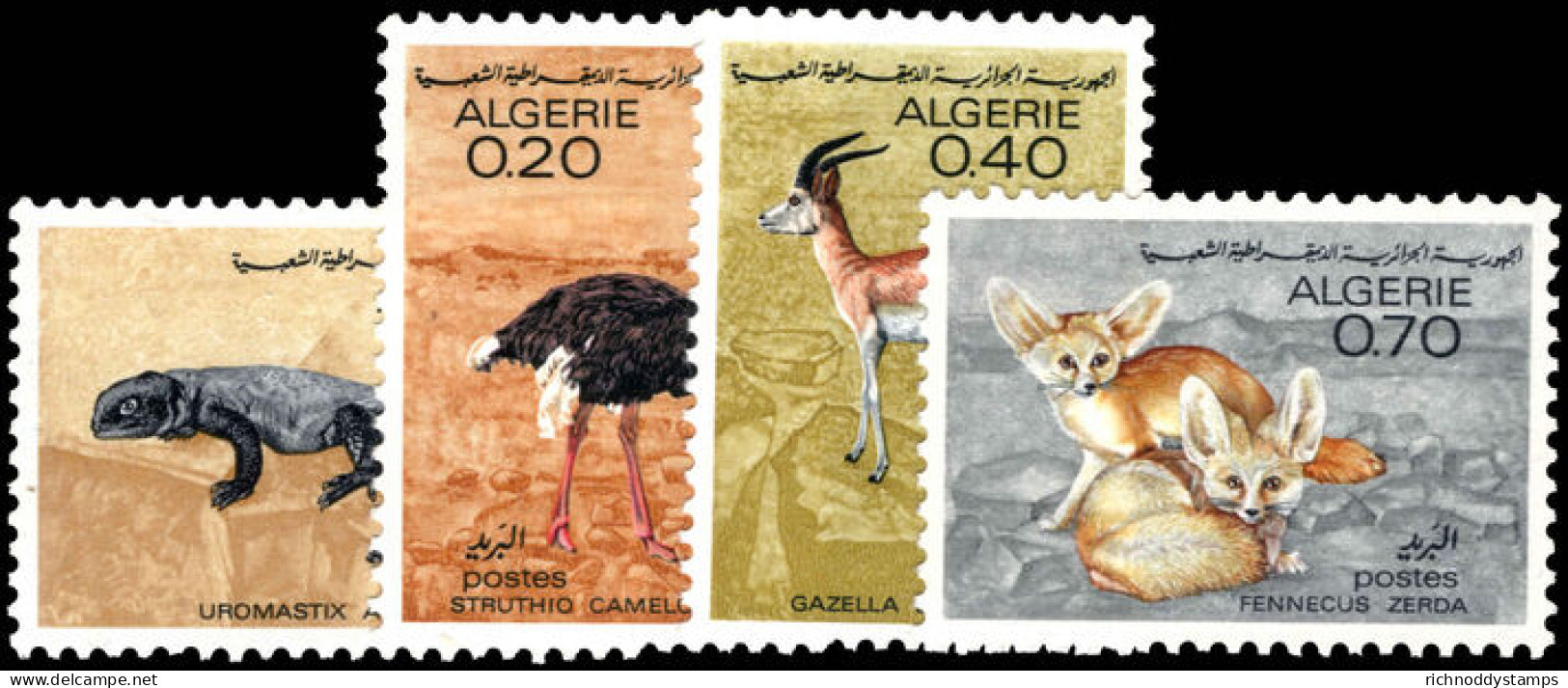 Algeria 1967 Saharan Fauna Unmounted Mint. - Algérie (1962-...)