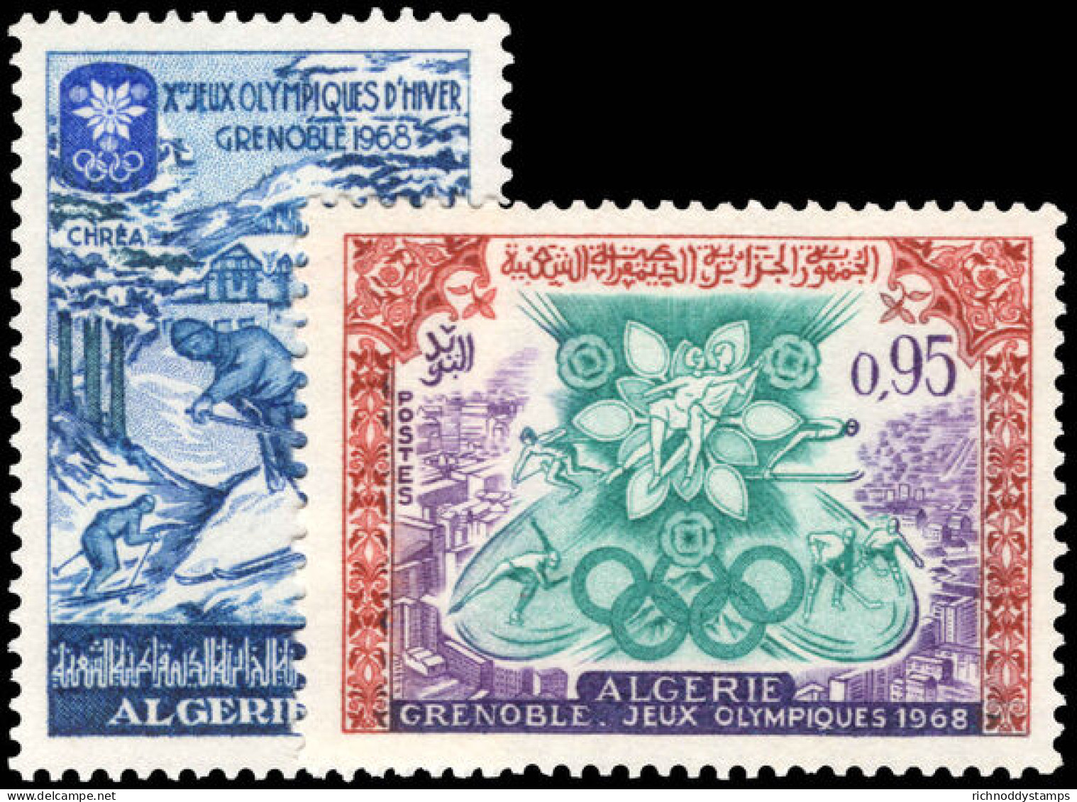 Algeria 1967 Winter Olympic Games Unmounted Mint. - Algérie (1962-...)