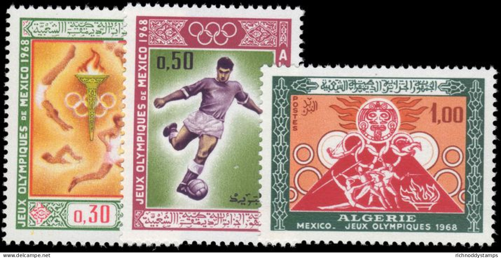 Algeria 1968 Olympics Unmounted Mint. - Algérie (1962-...)