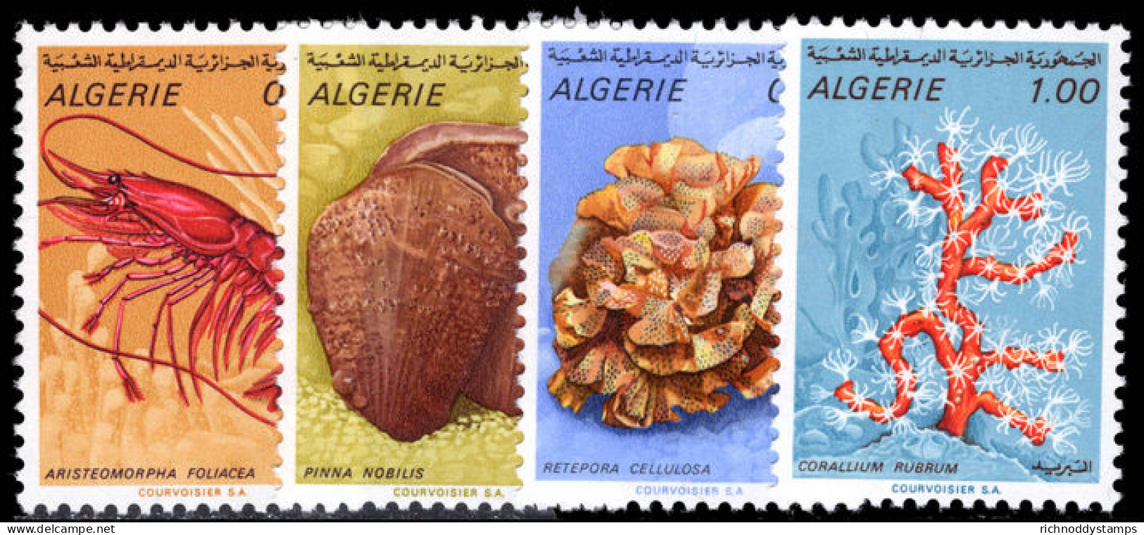 Algeria 1970 Marine Life Unmounted Mint. - Algérie (1962-...)