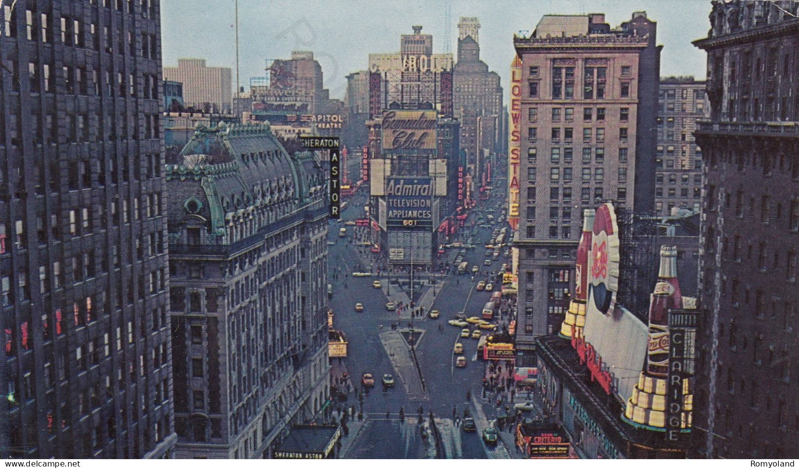CARTOLINA  BROADWAY-TIMES SQUARE,NEW YORK CITY,NEW YORK,STATI UNITI-VIAGGIATA 1967 - Broadway