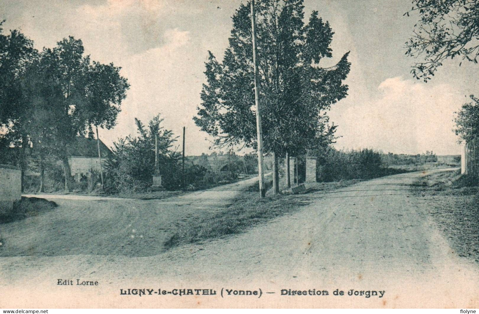 Ligny Le Châtel - Route , Direction De Jorgny - Ligny Le Chatel