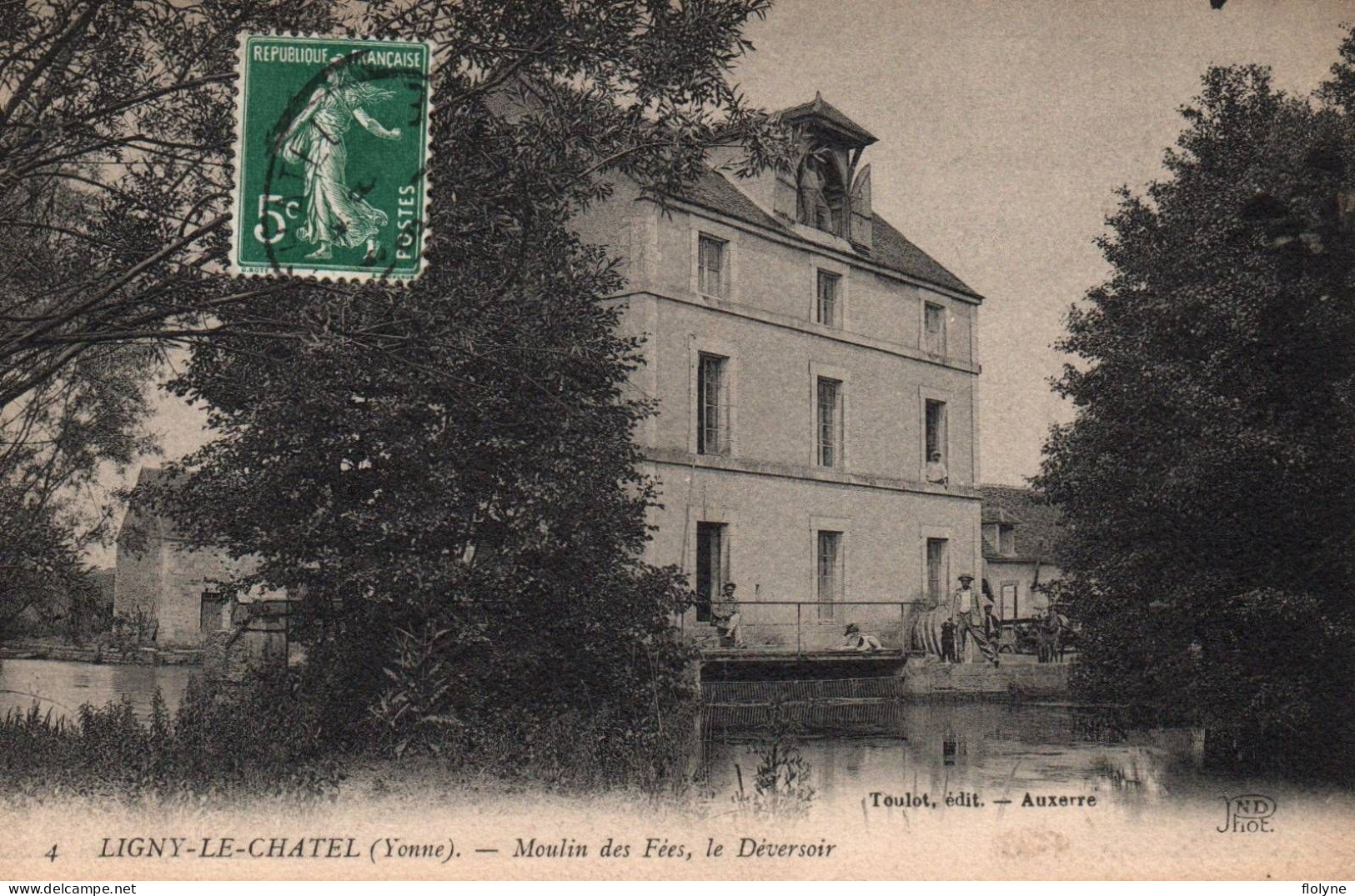 Ligny Le Châtel - Le Moulin Des Fées , Le Déversoir - La Minoterie - Ligny Le Chatel