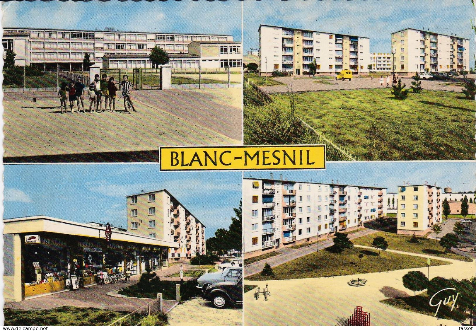 CPM - Le Blanc Mesnil 93 : Cité Notre Dame , école Paul Langevin - Le Blanc-Mesnil