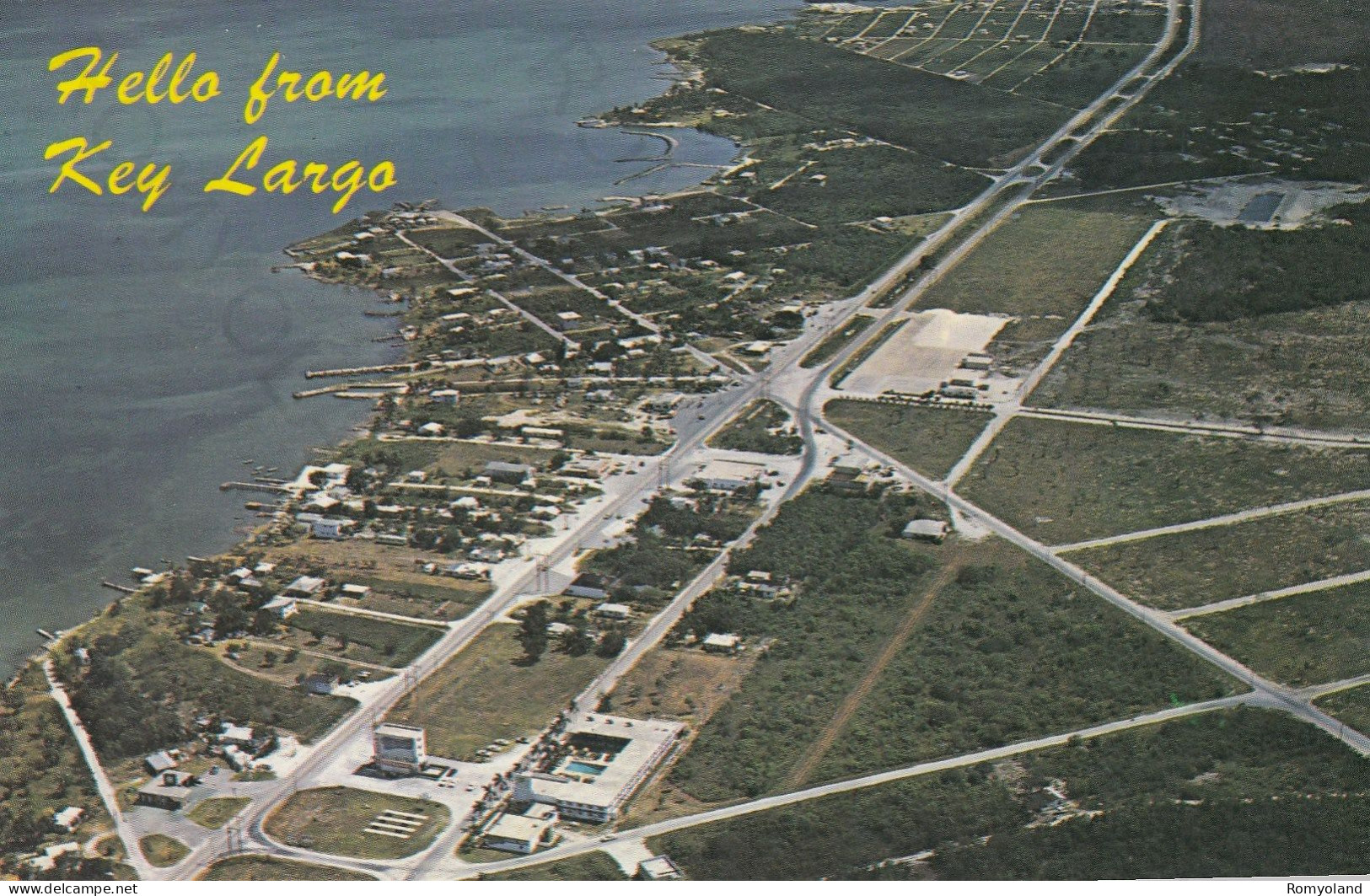 CARTOLINA  KEY LARGO,FLORIDA,STATI UNITI-KEY LARGO IS THE ENTRANCE TO THE FAMOUS FLORIDA KEYS-VIAGGIATA 1964 - Key West & The Keys