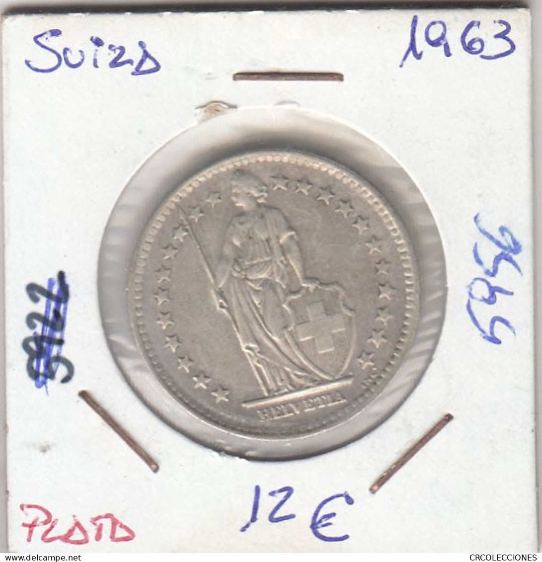 E5956 MONEDA SUIZA 2 FRANCOS 1963 PLATA MBC - Autres & Non Classés