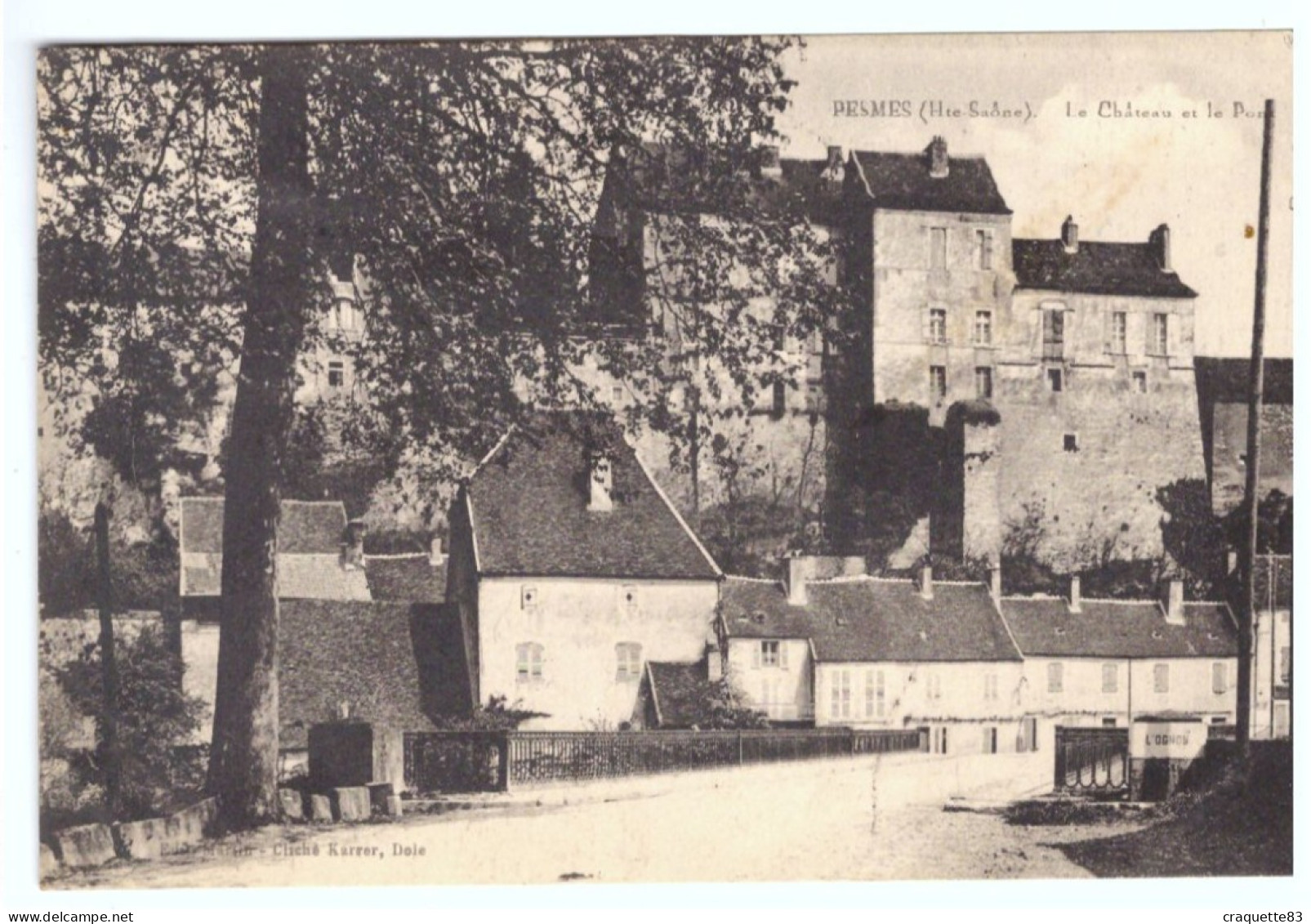 PESMES LE CHATEAU ET LE PONT     CARTE ANIMEE - Pesmes