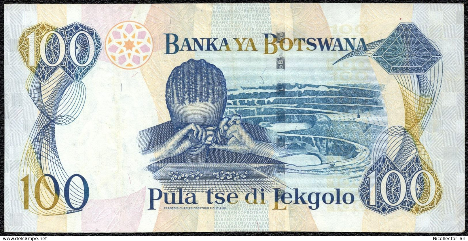 Botswana 100 Pula 2000 P-23a XF Banknote - Botswana