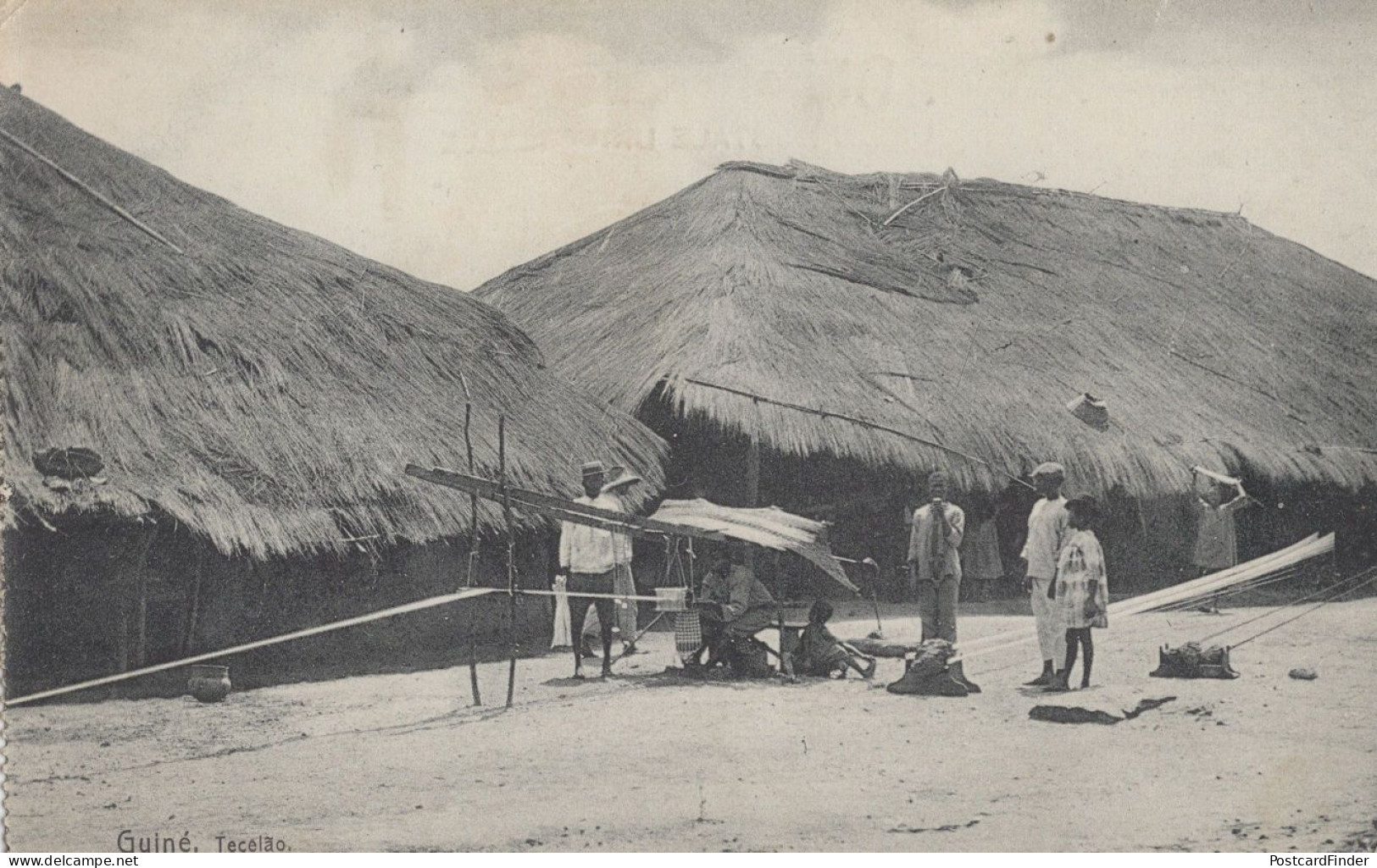 Guinea Tecelao Antique African Fashion Costume Old Postcard - Guinea-Bissau