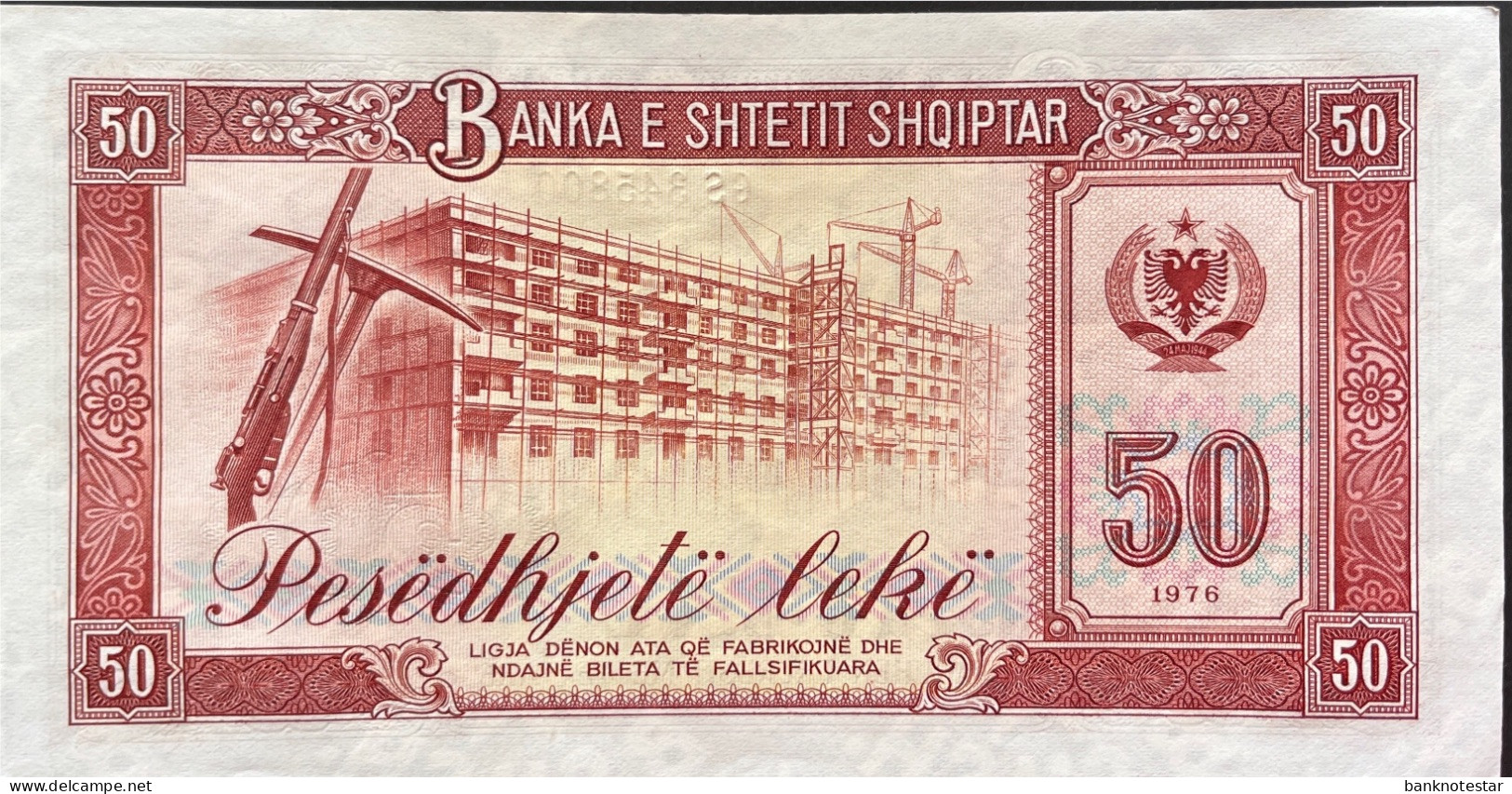 Albania 50 Leke, P-45s2 (1976) - UNC - SPECIMEN - Albanie