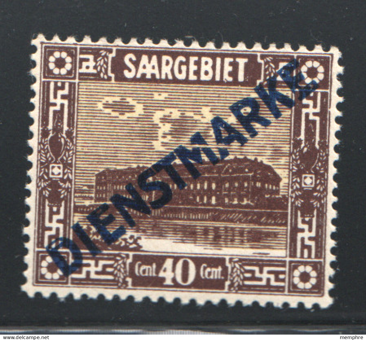 1922  40 Pf Dienstmark  MiNr * PF II  ** Geprüft  - Dienstzegels