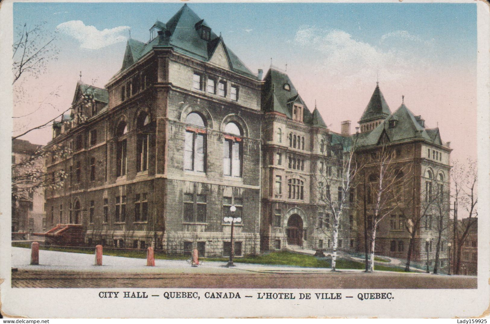 City Hall  Quebec City Québec Canada Hotel De Ville Construit 1896 En Pierres. Tour Horloge à Droite De La Photo - Québec - La Cité