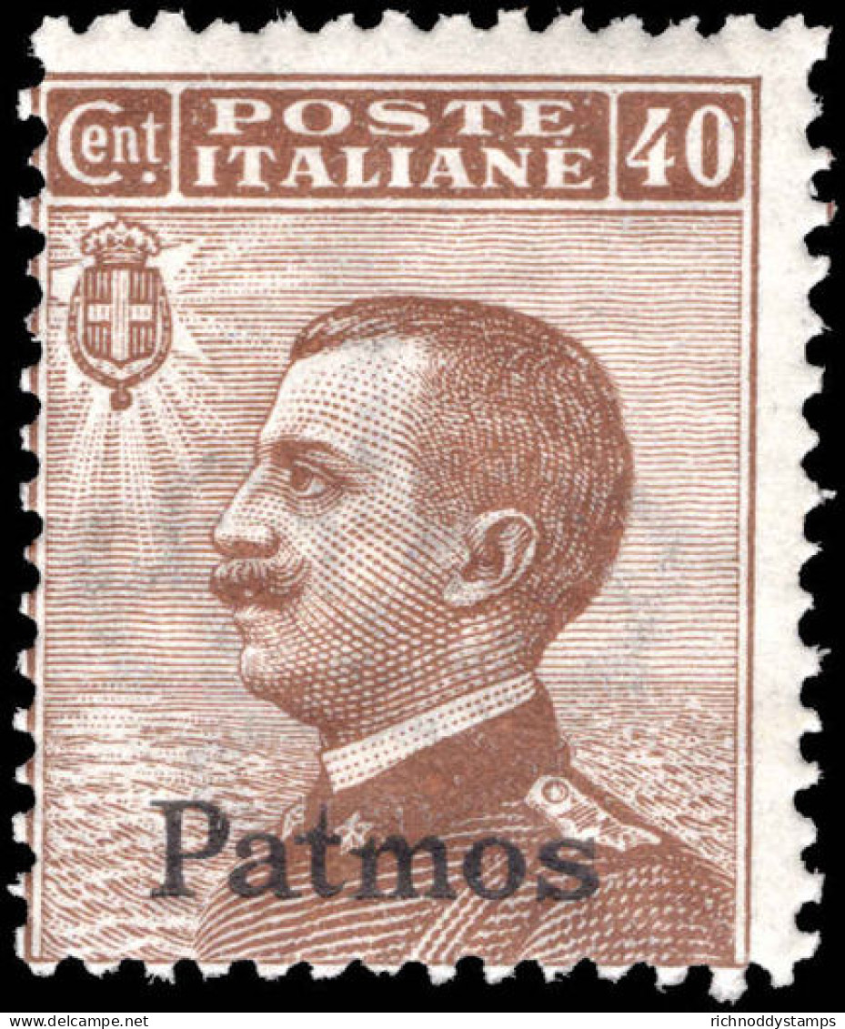 Patmos 1912-21 40c Brown Unmounted Mint. - Aegean (Patmo)