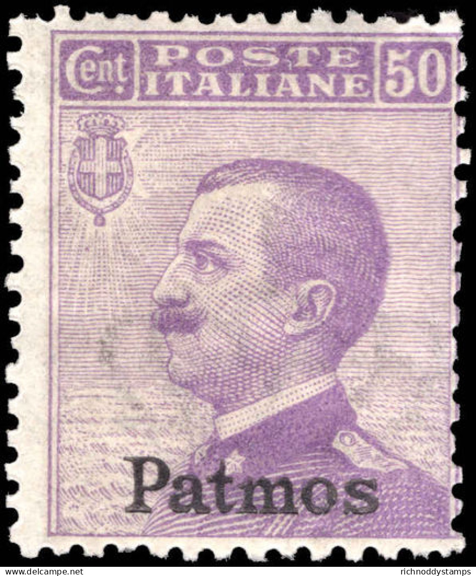 Patmos 1912-21 50c Violet Unmounted Mint. - Egée (Patmo)