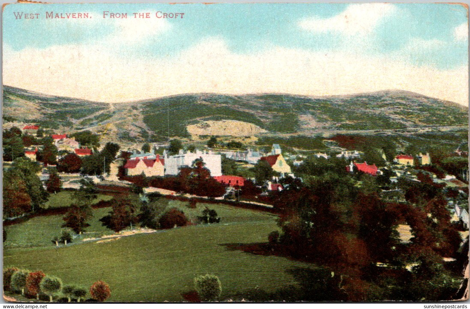 England West Malvern View From The Croft 1911 - Malvern