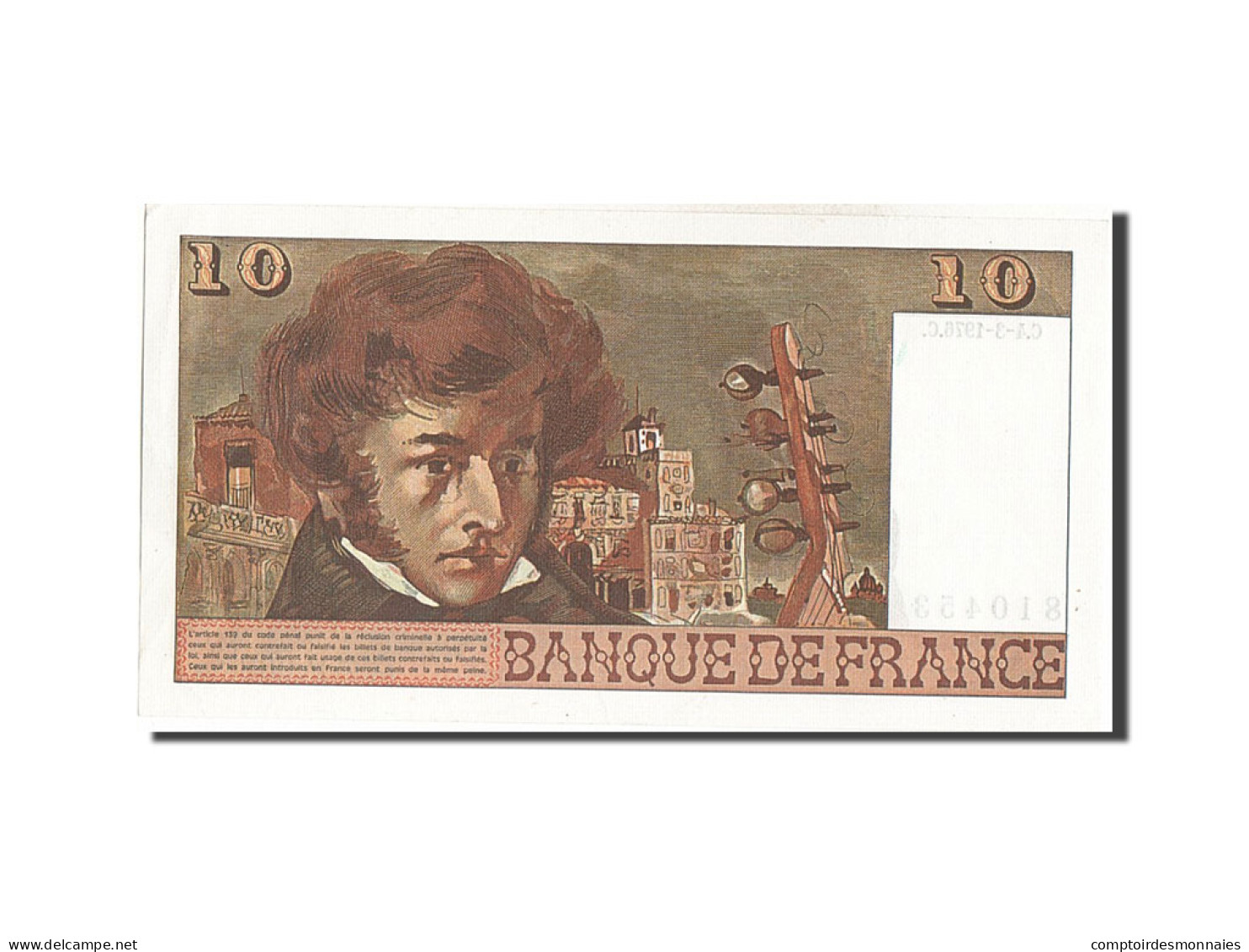 Billet, France, 10 Francs, 10 F 1972-1978 ''Berlioz'', 1976, 1976-03-04, SPL - 10 F 1972-1978 ''Berlioz''