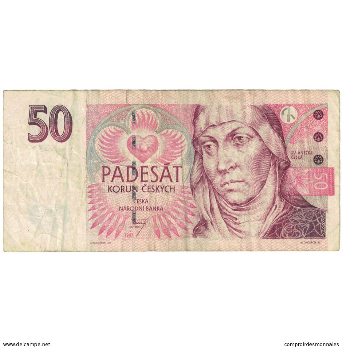 Billet, République Tchèque, 50 Korun, 1997, KM:17, TB - Tsjechië