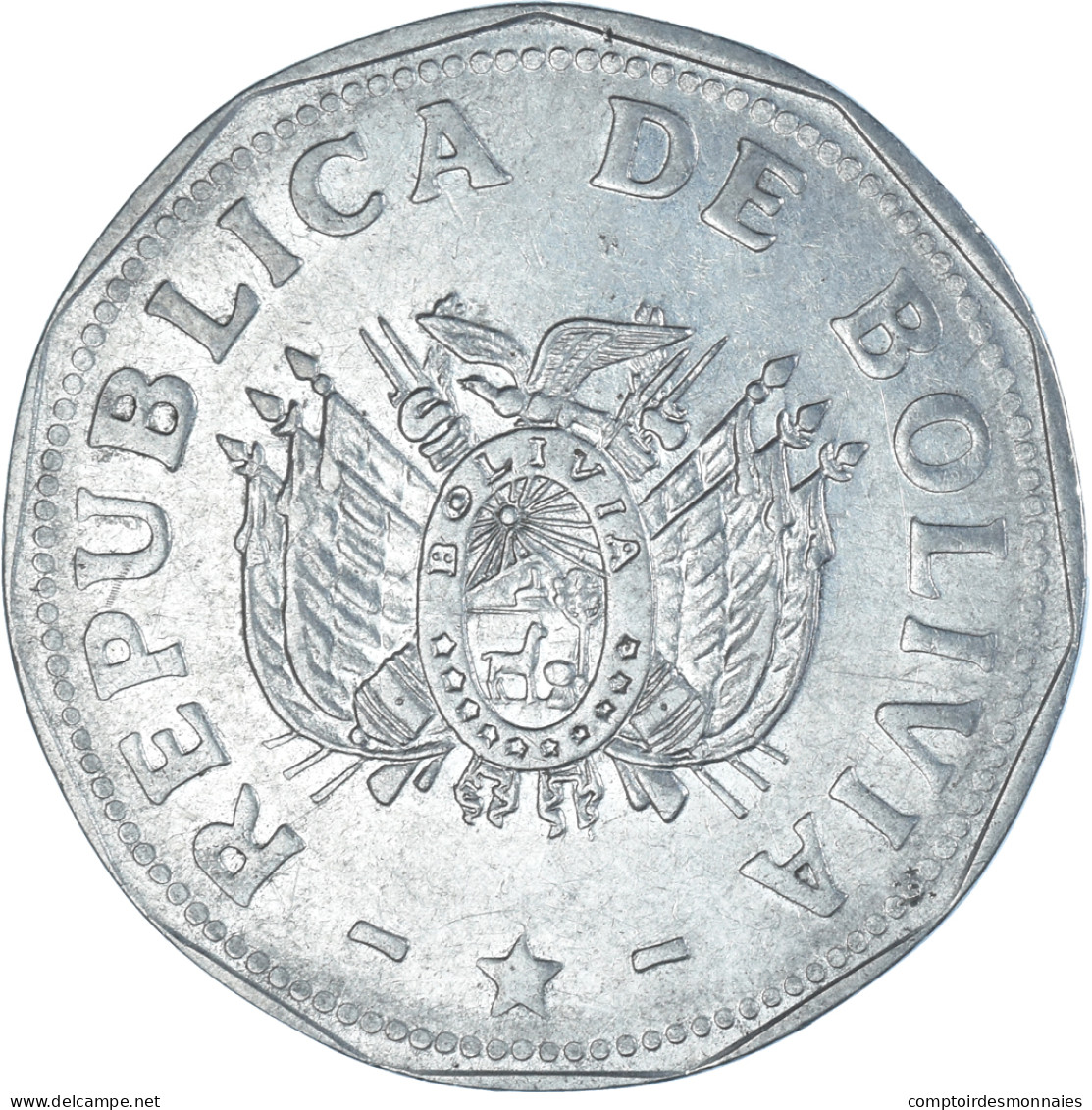 Monnaie, Bolivie, 2 Bolivianos, 1991 - Bolivia