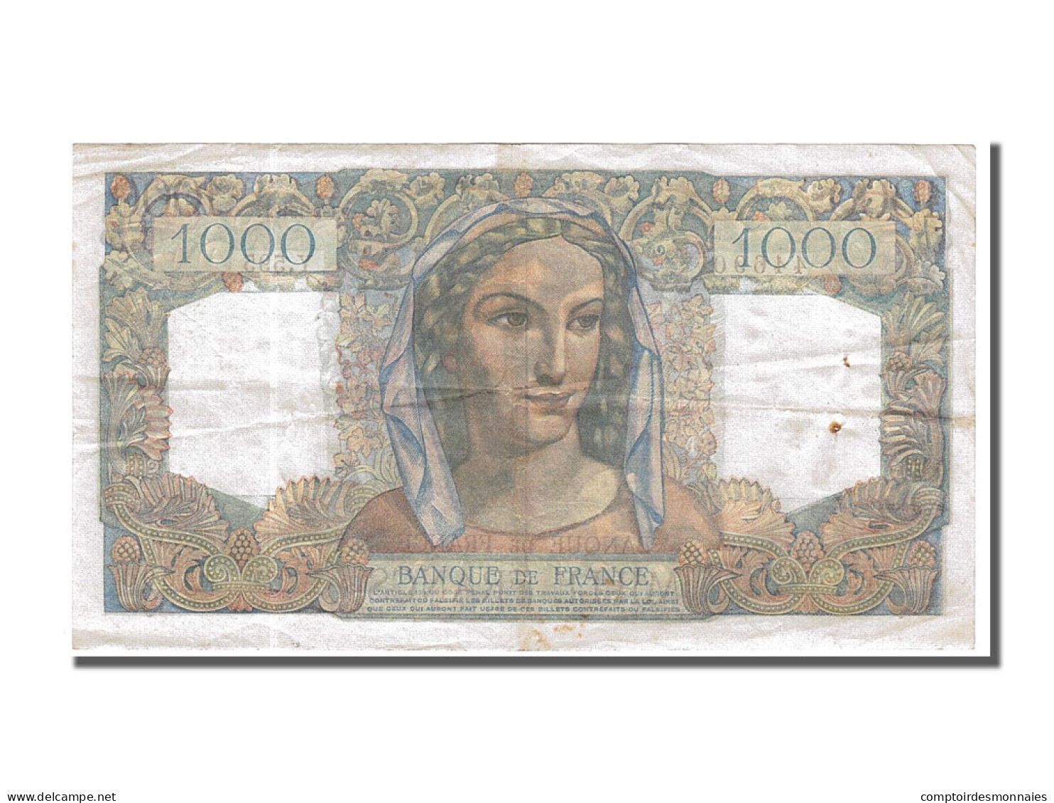 Billet, France, 1000 Francs, 1 000 F 1945-1950 ''Minerve Et Hercule'', 1949 - 1 000 F 1945-1950 ''Minerve Et Hercule''