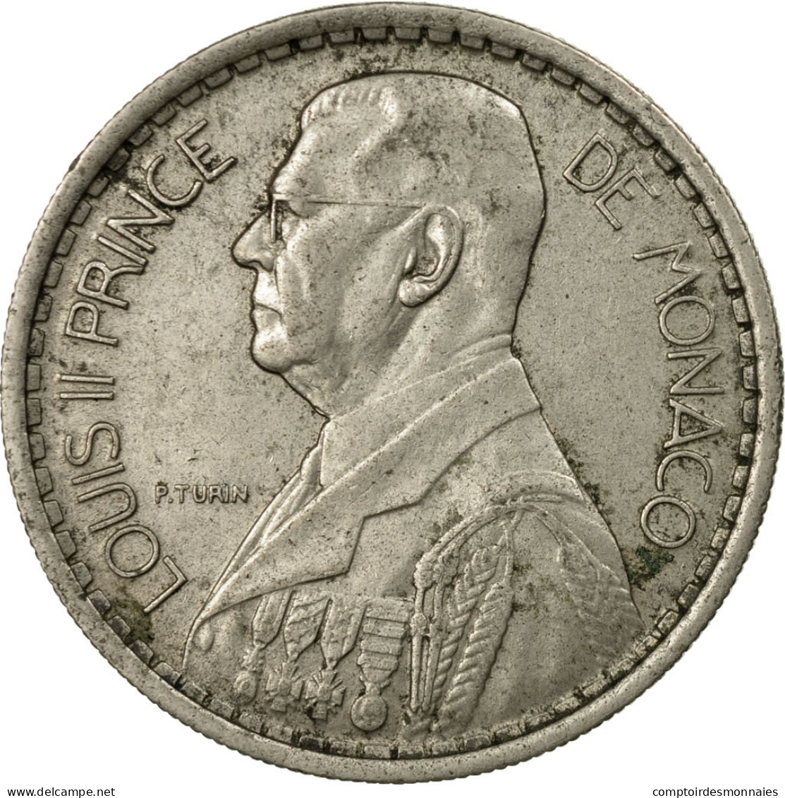 Monnaie, Monaco, Louis II, 10 Francs, 1946, Poissy, TTB, Copper-nickel, KM:123 - 1922-1949 Louis II