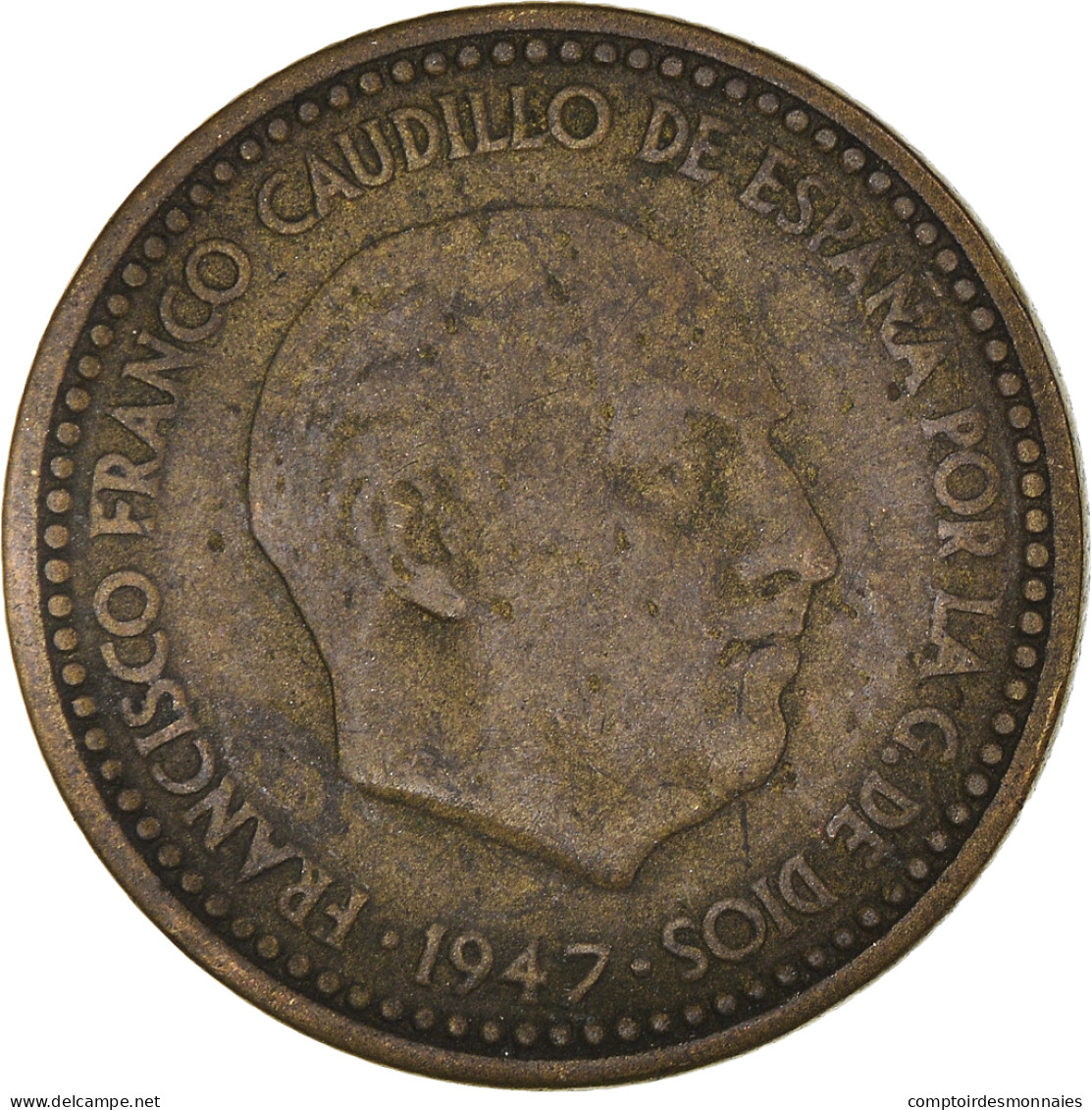 Monnaie, Espagne, Peseta, 1947 - 1 Peseta