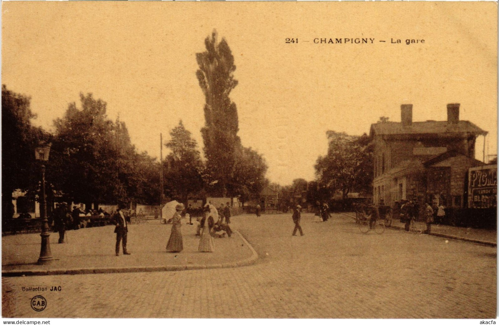 CPA Champigny La Gare Railway Station (1275427) - Champigny