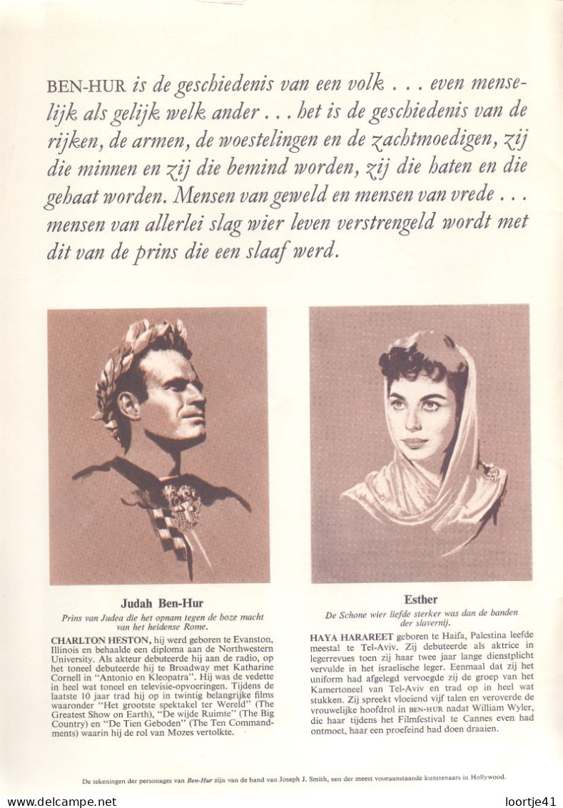 Film Magazine - Ben Hur - Cast , Foto's ,story - Charlton Heston - 1959 - Magazines