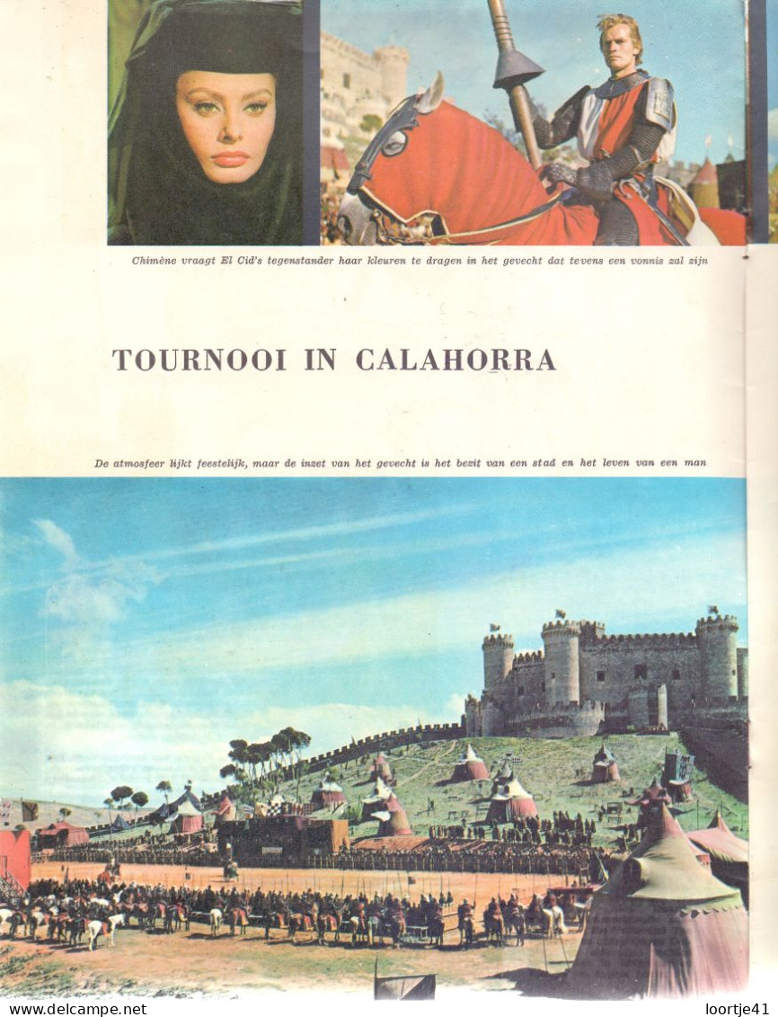 Film Magazine - El Cid - Cast , Foto's ,story - Charlton Heston, Sophia Loren - 1961 - Magazines