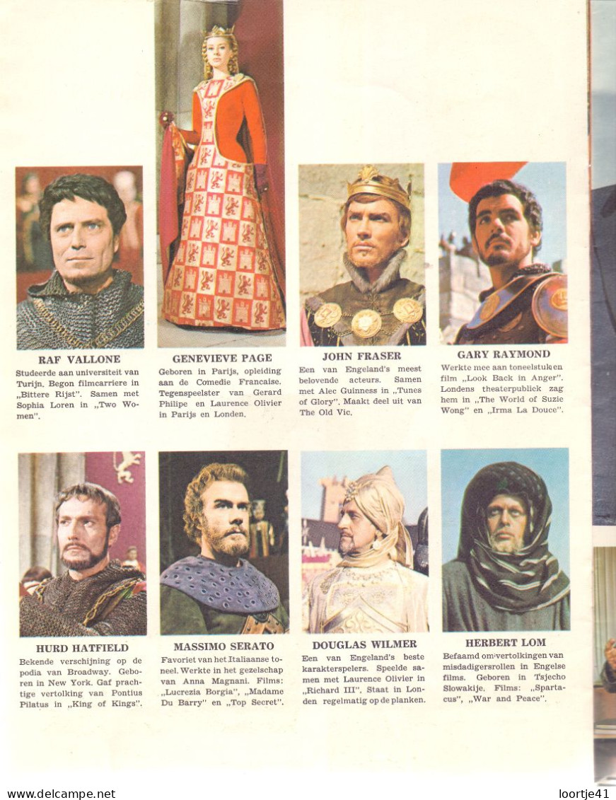 Film Magazine - El Cid - Cast , Foto's ,story - Charlton Heston, Sophia Loren - 1961 - Magazines