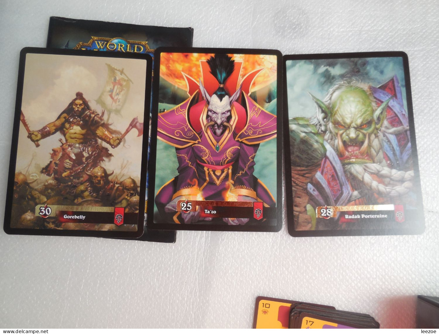 WORLD OF WARCRAFT STARTER DECK LA PORTE DES TENEBRES ET HEROS D'AZEROTH, descriptifs en dessous..REF2C10