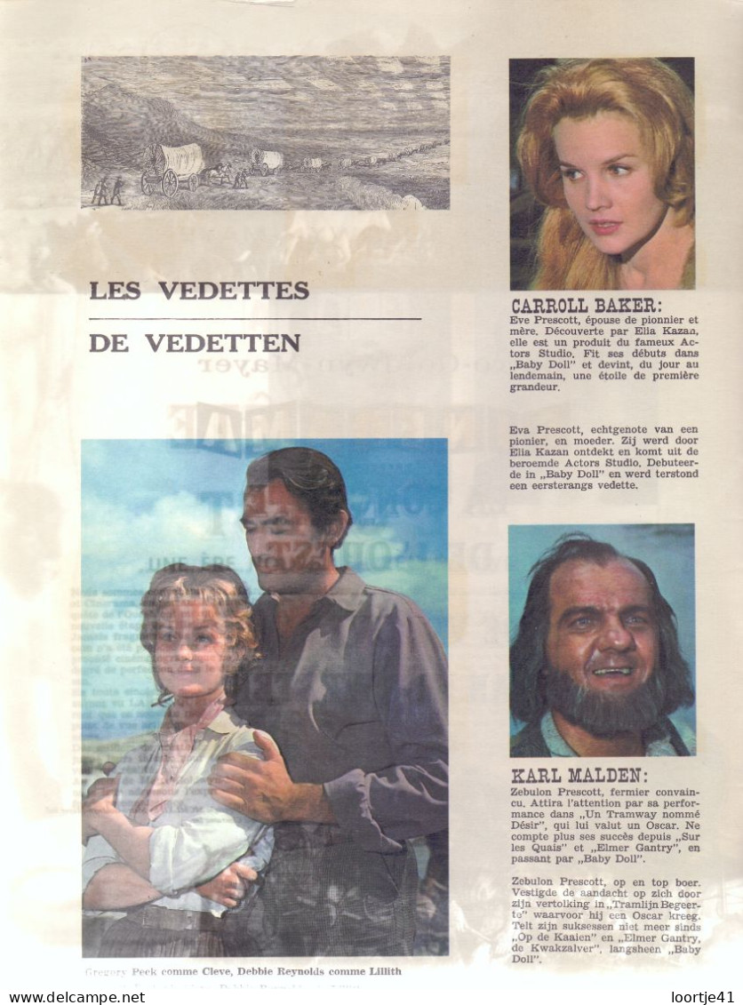 Film Magazine - De Verovering Van Het Westen , Cast , Foto's ,story - Caroll Baker, Gregory Peck - 1962 - Magazines