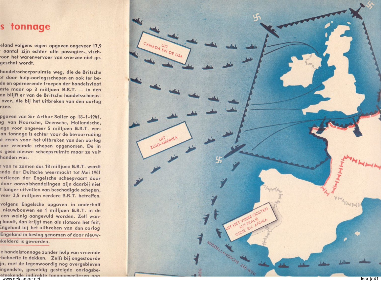 Boek Duitse Propaganda, Oorlog Op Zee - The Admiralty Regrets To Announce - Cargo, Duikboten, Foto's - 1941 - Guerre 1939-45