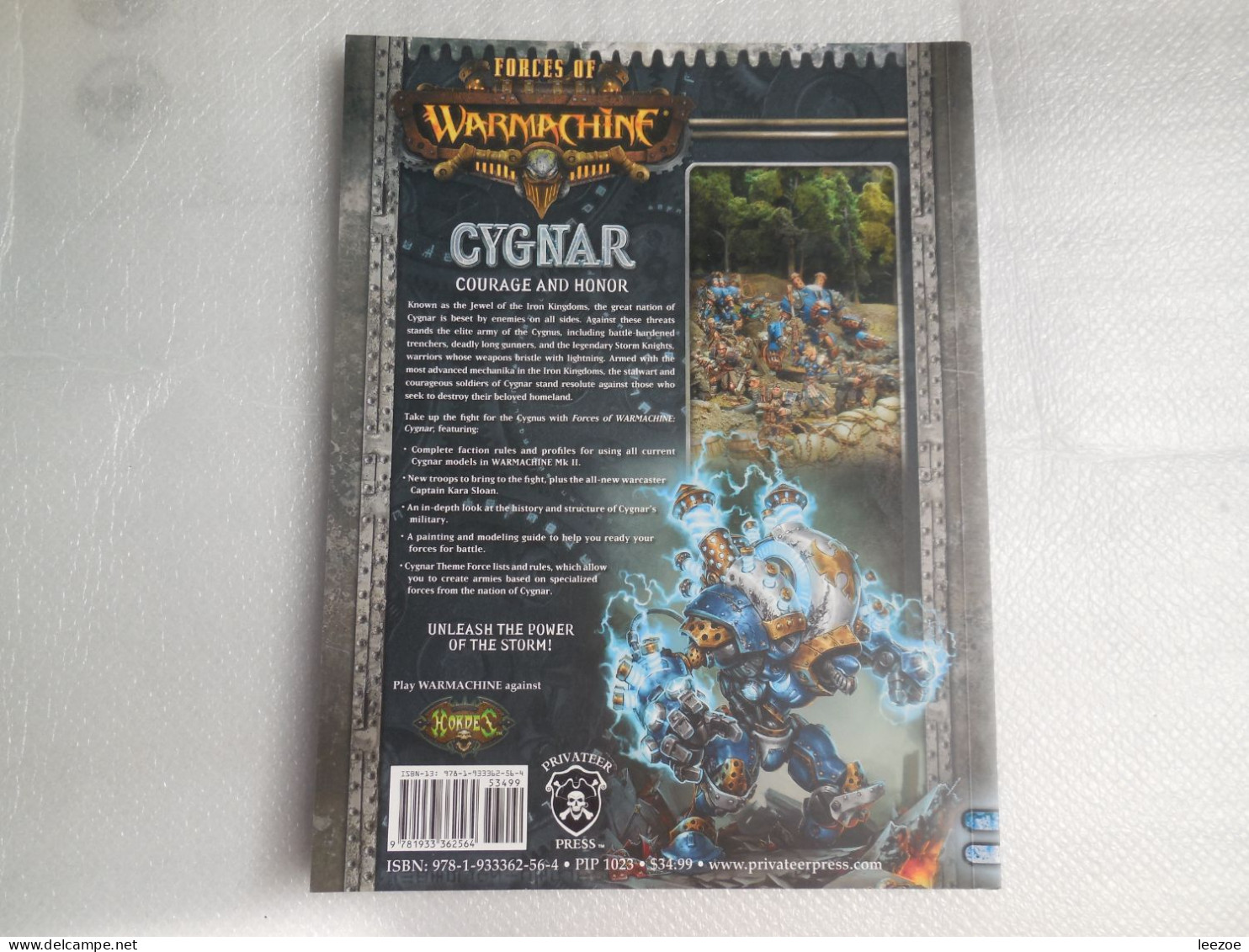 LIVRE CYGNAR COURAGE AND HONOR FORCES OF WARMACHINE EN ANGLAIS..REF.EB/06 - Juegos De Sociedad