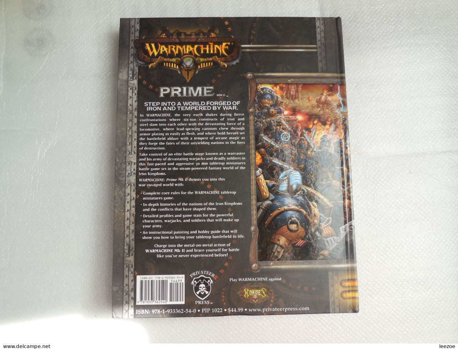 LIVRE Warmachine : Prime MKII : Steam-powered Miniatures Combat EN ANGLAIS..REF.EB/06 - Palour Games